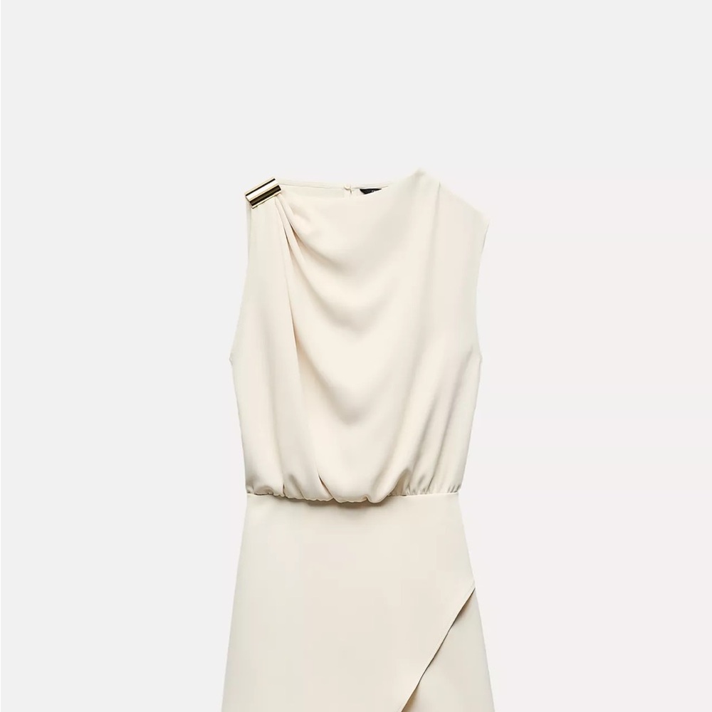 Zara Cream Sleeveless Romper
